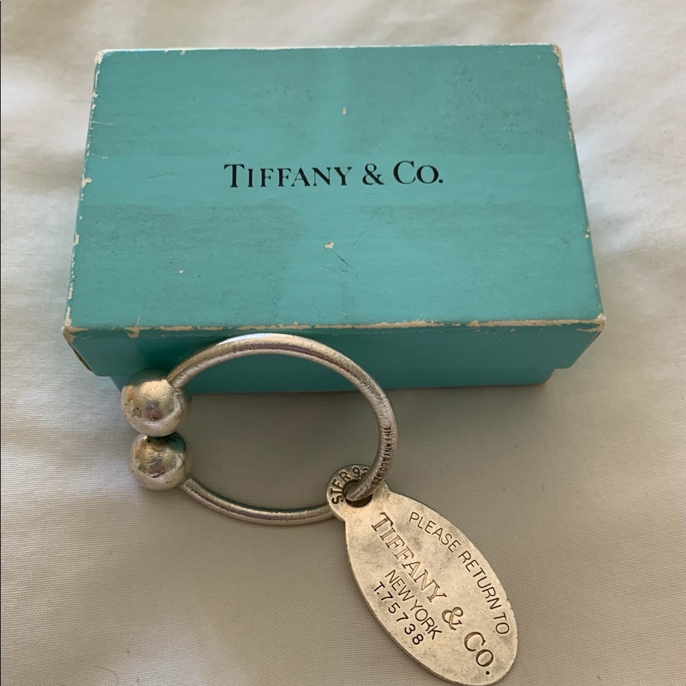 Vintage Tiffany & Co Sterling Silver Key Ring.